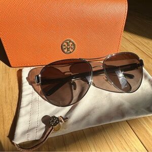 Tory Burch Polarized Aviator Sunglasses